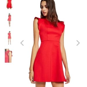 BCBGeneration Ponte Flutter Sleeve Dress